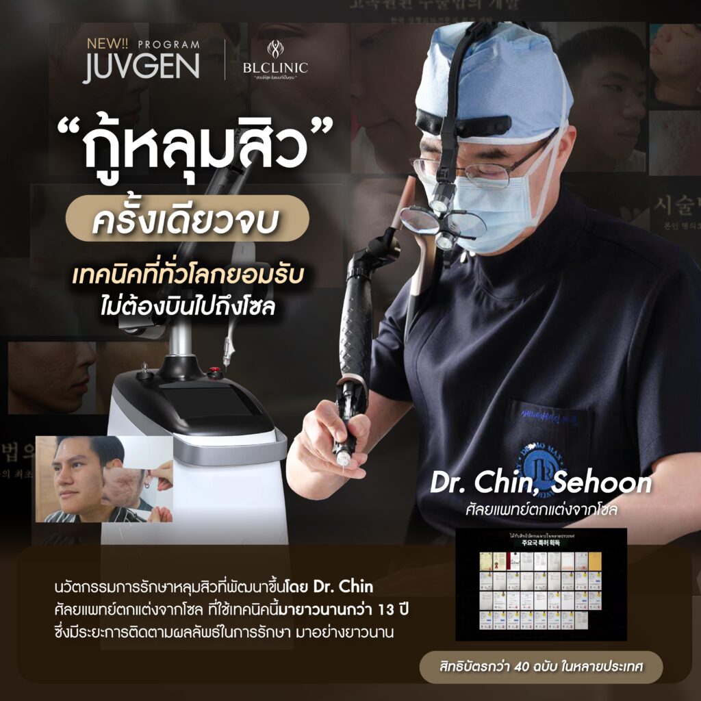 PROGRAM JUVGEN นวัตกรรมรักษาหลุมสิวที่ได้รับการจดสิทธิบัตรแล้วกว่า 40 ฉบับ